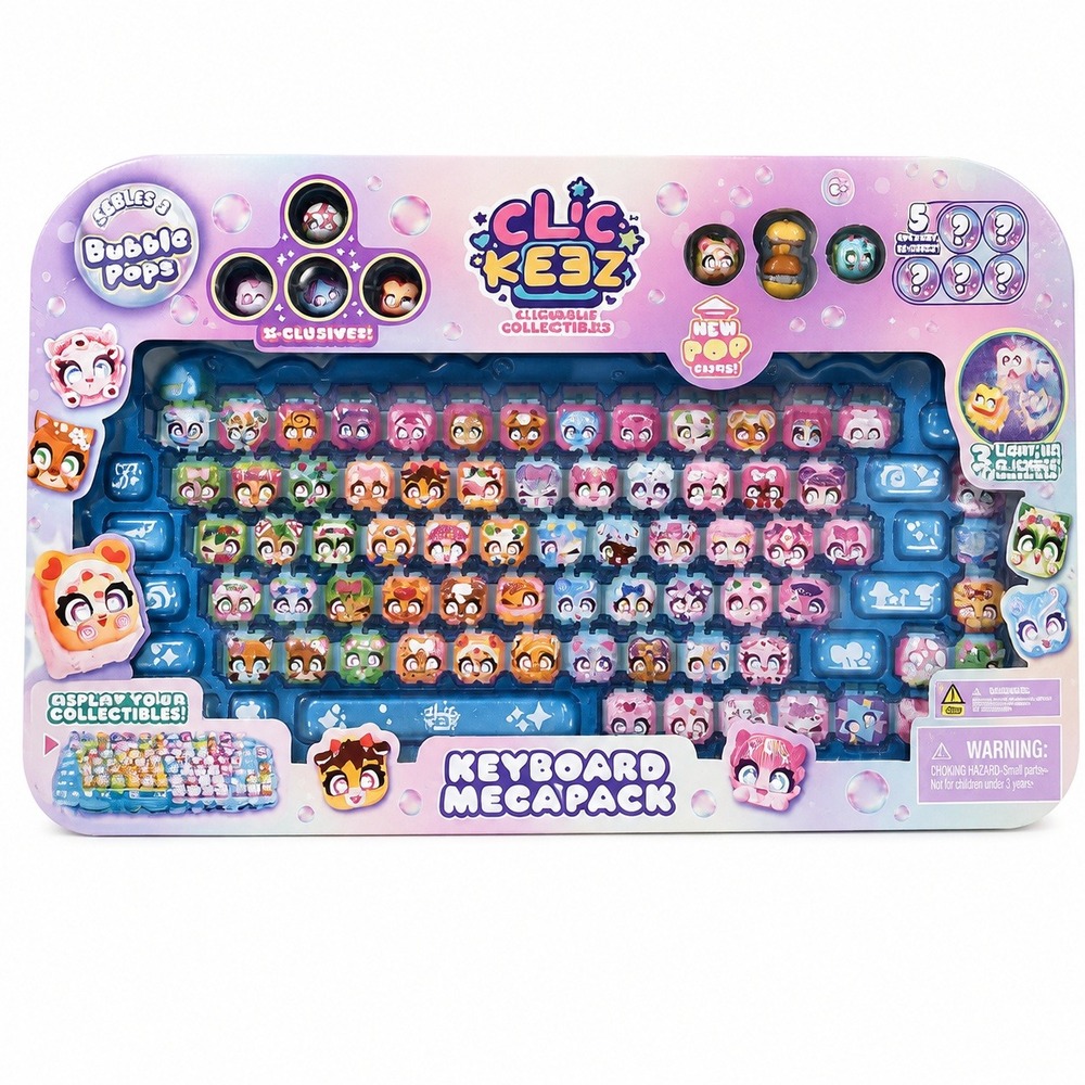 Clickeez Keyboard Megapack Series 3 Bubble Pops Fidget Sensory Toy NEW IN HAND